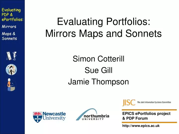 evaluating portfolios mirrors maps and sonnets