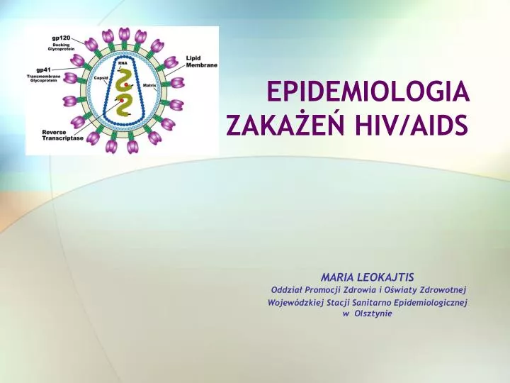 epidemiologia zaka e hiv aids