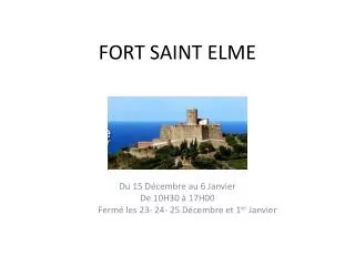 fort saint elme