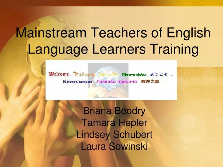 mainstream teachers of english language learners training