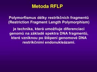 Metoda RFLP