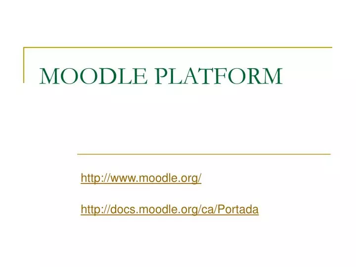 moodle platform