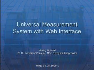 Universal Measurement System with Web Interface