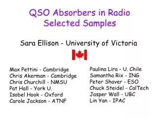 QSO Absorbers in Radio Selected Samples