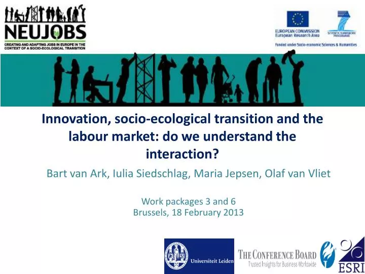 innovation socio ecological transition and the labour market do we understand the interaction