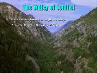 the valley of conflict