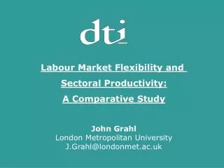 Labour Market Flexibility and Sectoral Productivity: A Comparative Study