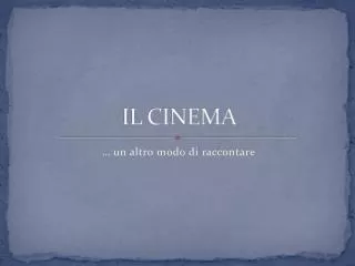 il cinema