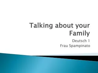 Talking about your Family