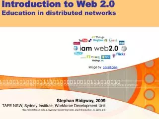 Introduction to Web 2.0 Education in distributed networks