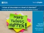 Empowering Educators: Continuing Professional Development Insights - slide 1