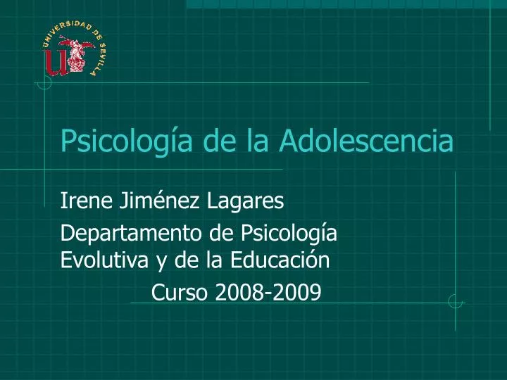 psicolog a de la adolescencia