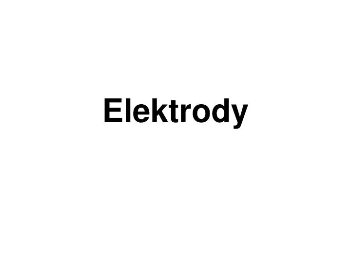 elektrody