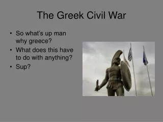 The Greek Civil War