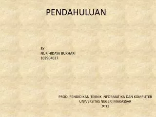 pendahuluan