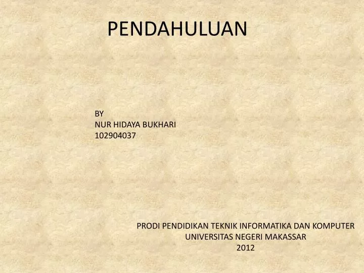 pendahuluan