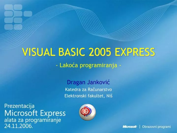 visual basic 2005 express
