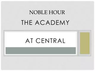 Noble Hour