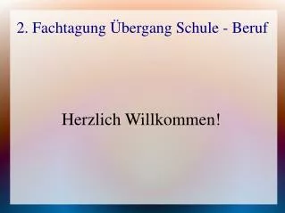 herzlich willkommen