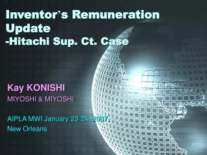 inventor s remuneration update hitachi sup ct case