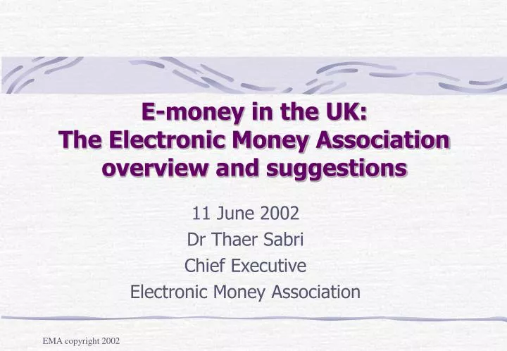 e money in the uk the electronic money association overview and suggestions