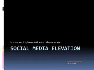 Social Media elevation