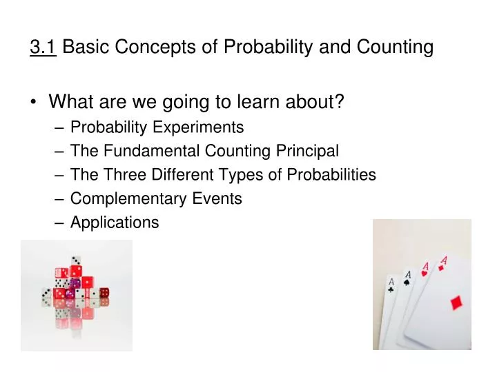 3 1 basic concepts of probability and counting