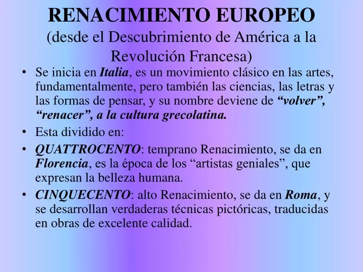 renacimiento europeo desde el descubrimiento de am rica a la revoluci n francesa