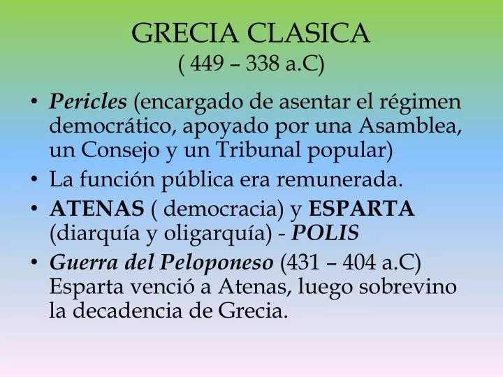 grecia clasica 449 338 a c