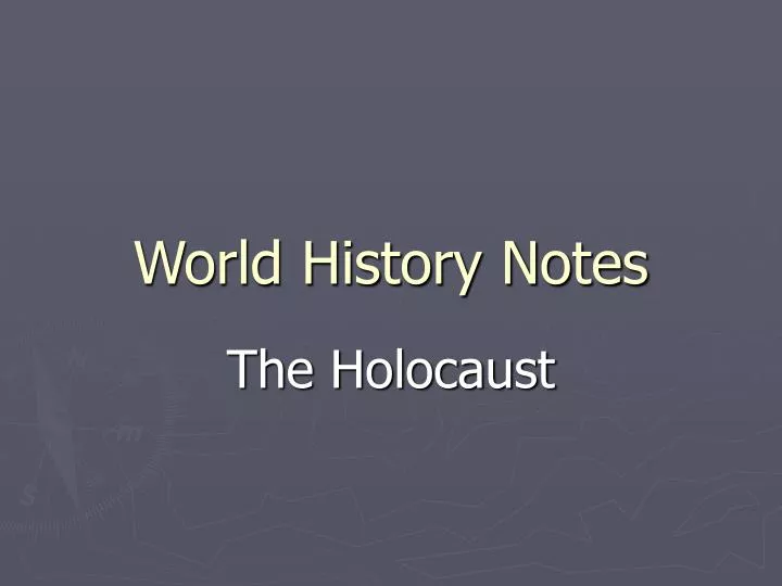 world history notes