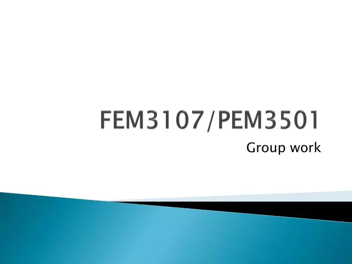 fem3107 pem3501