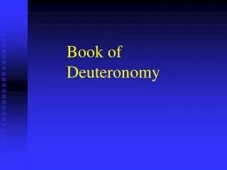 Book of Deuteronomy