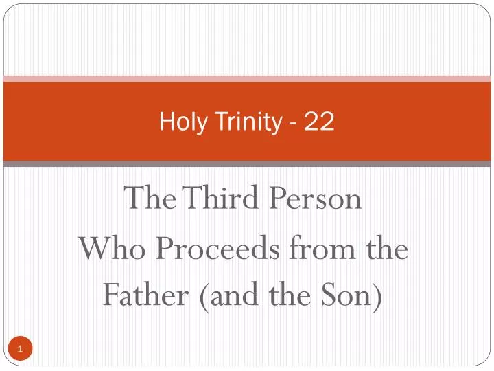 holy trinity 22