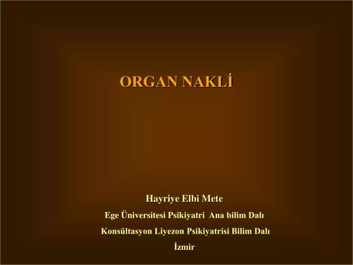 organ nakl