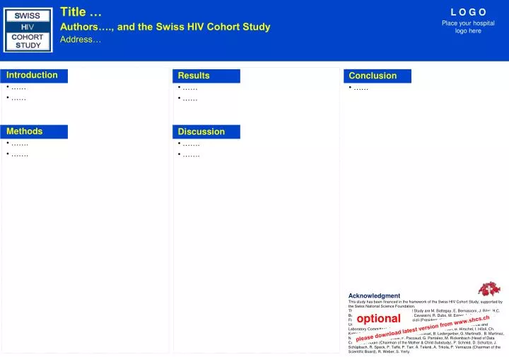 title authors and the swiss hiv cohort study address