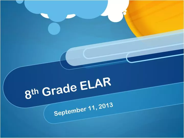 8 th grade elar
