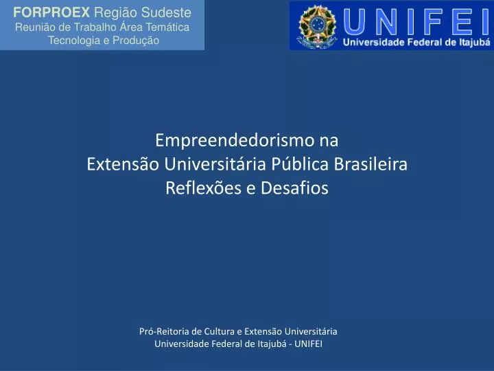 empreendedorismo na extens o universit ria p blica brasileira reflex es e desafios