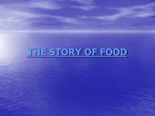 the story of food