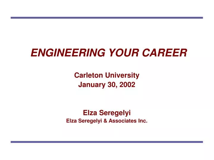 engineering your career