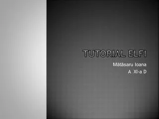 tutorial elfi