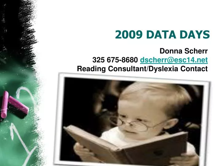 2009 data days