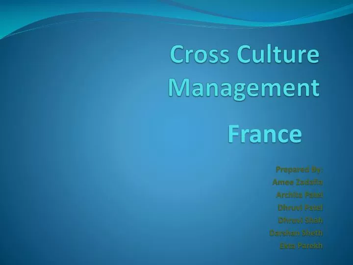 cross culture management