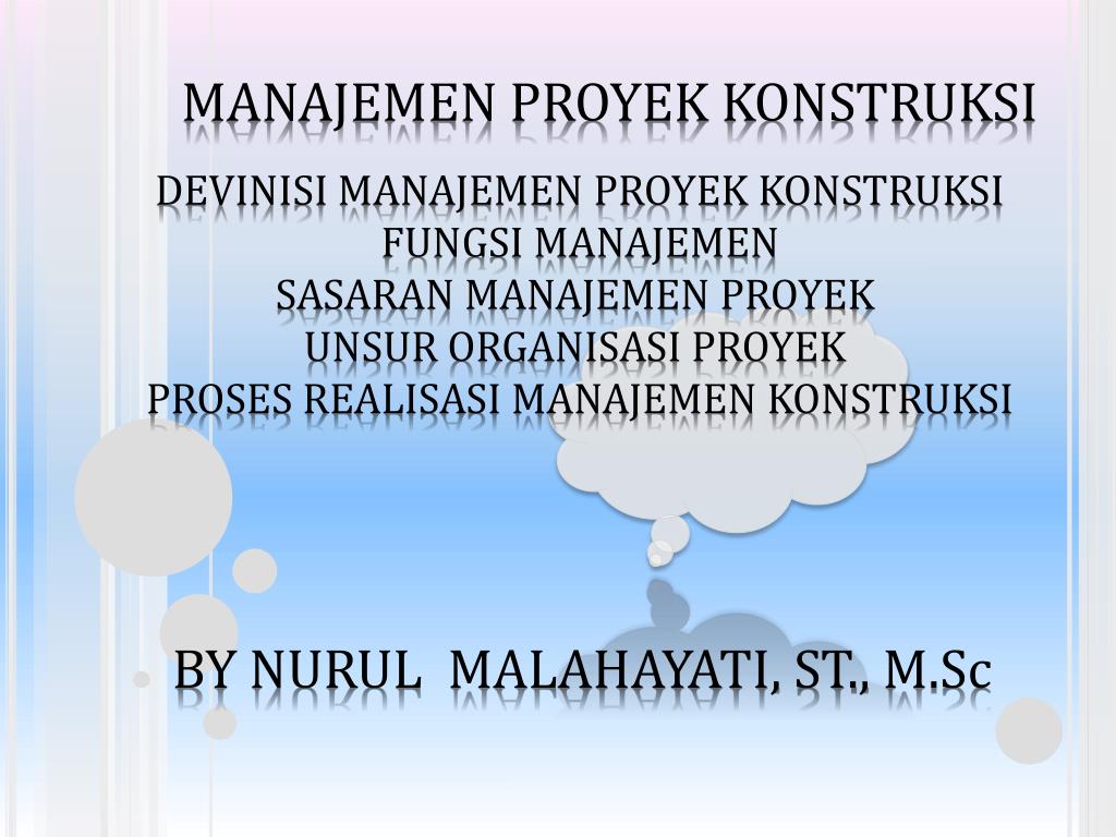 PPT - MANAJEMEN PROYEK KONSTRUKSI PowerPoint Presentation, free ...