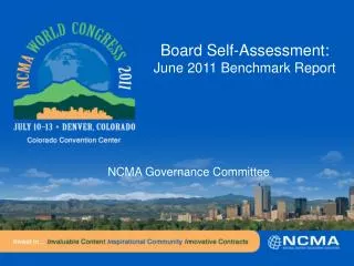 Board Self-Assessment: June 2011 Benchmark Report
