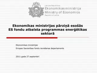 ekonomikas ministrijas p rzi eso s es fondu atbalsta programmas ener tikas sektor