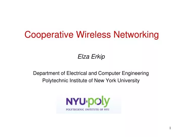 cooperative wireless networking
