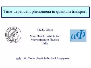 Time-dependent phenomena in quantum transport