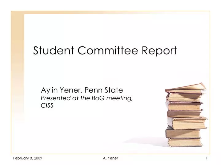 student committee report