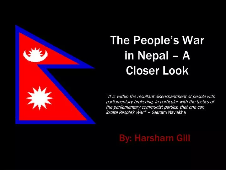 the people s war in nepal a closer look