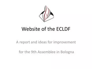 Website of the ECLDF